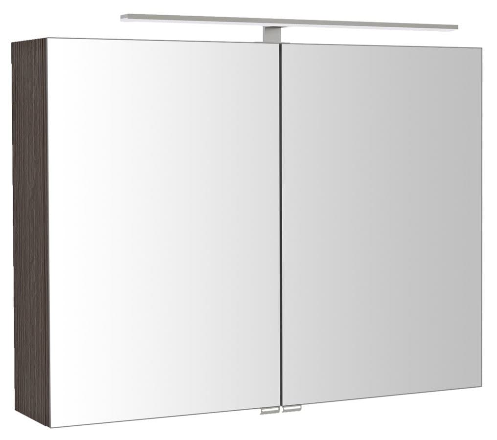 RIWA szafka z lustrem LED, 81x70x17cm, sosna rustykalna