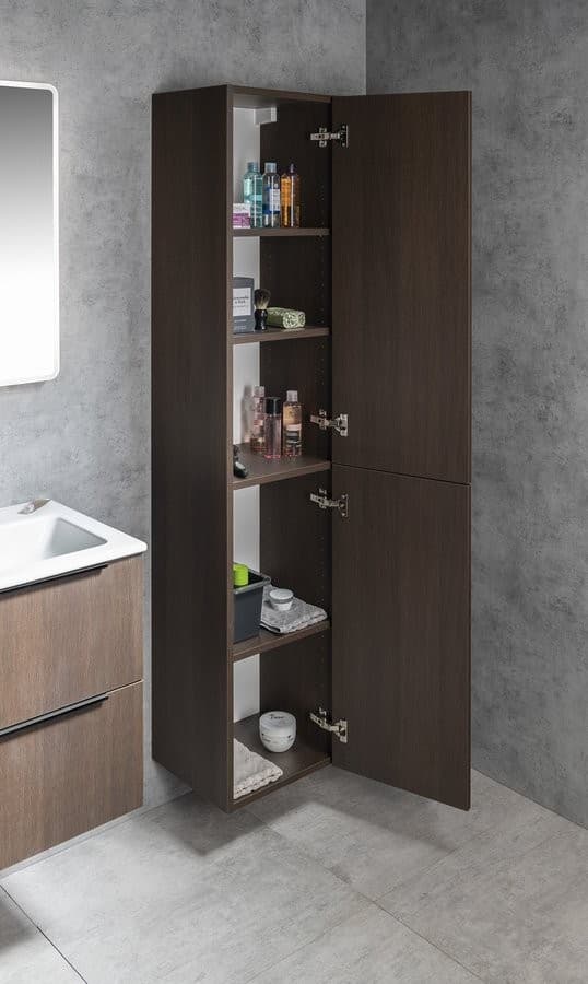 ESPACE słupek wysoki 35x172 cm, 2 drzwiczki, sosna rustykalna