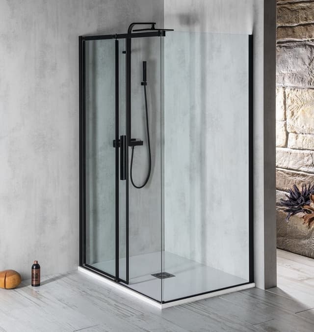 ALTIS LINE BLACK prostokątna kabina prysznicowa 1200x1000 mm