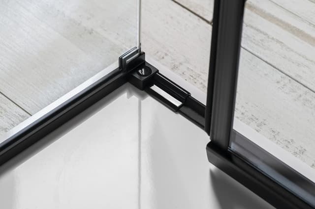 ALTIS LINE BLACK prostokątna kabina prysznicowa 160x80 cm