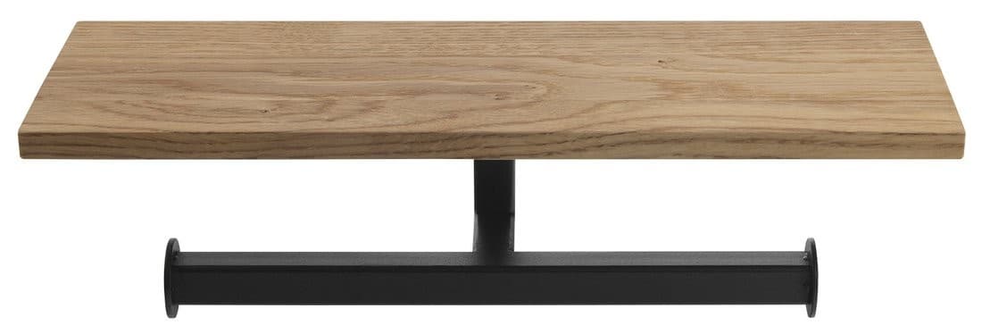 SKA podwójny wieszak na papier toaletowy z półką (30x8x10cm)