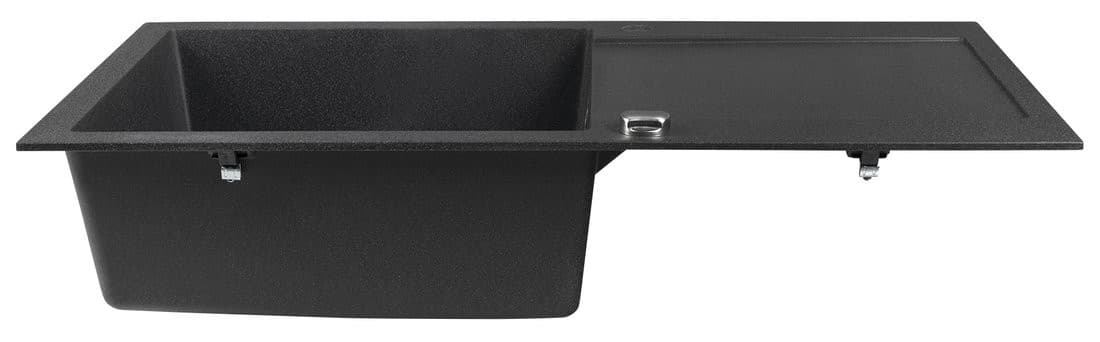 Granitowy zlewozmywak wpuszczany jednokomorowy z ociekaczem 97x50cm