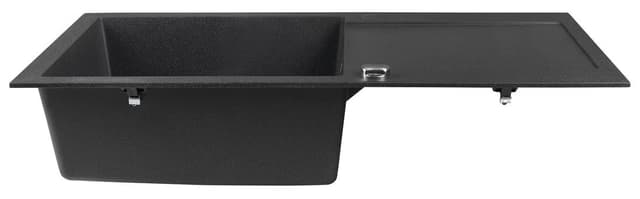 Granitowy zlewozmywak wpuszczany jednokomorowy z ociekaczem 97x50cm