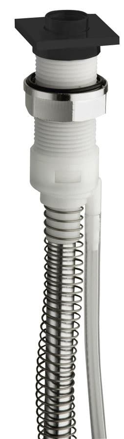 FOLLOW ME Gniazdo prysznicowe z odpływem kwadratowe czarne mat