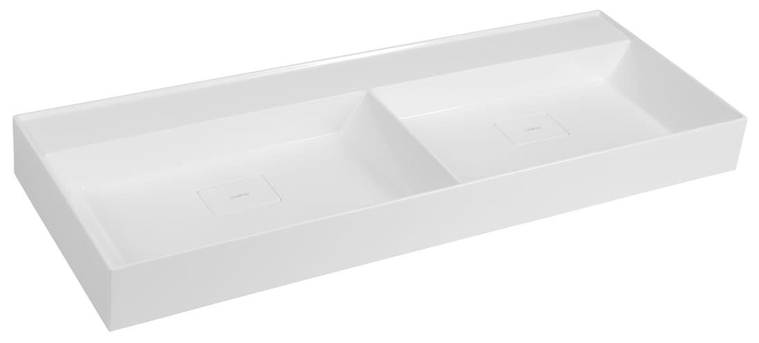 GODIVA umywalka podwójna z kompozytu, 119x44 cm