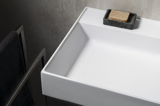 GODIVA umywalka podwójna z kompozytu, 119x44 cm