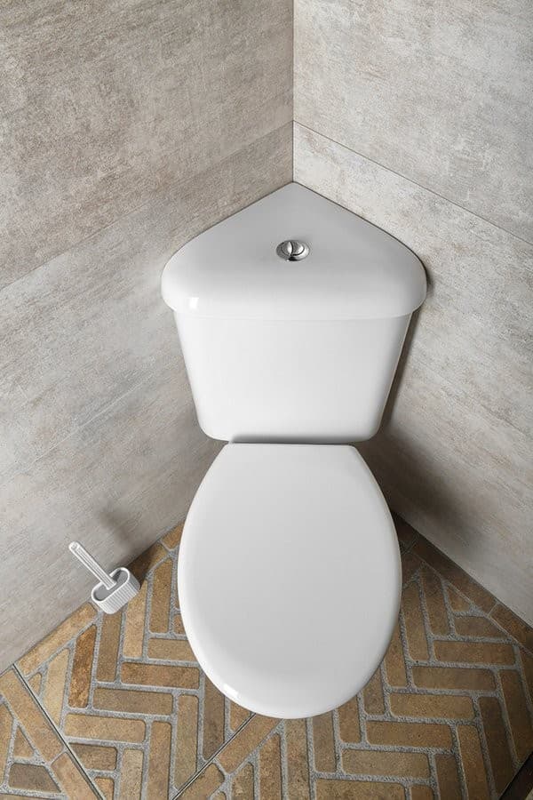 CLIFTON kompakt WC narożny 3/6l, odpływ poziomy