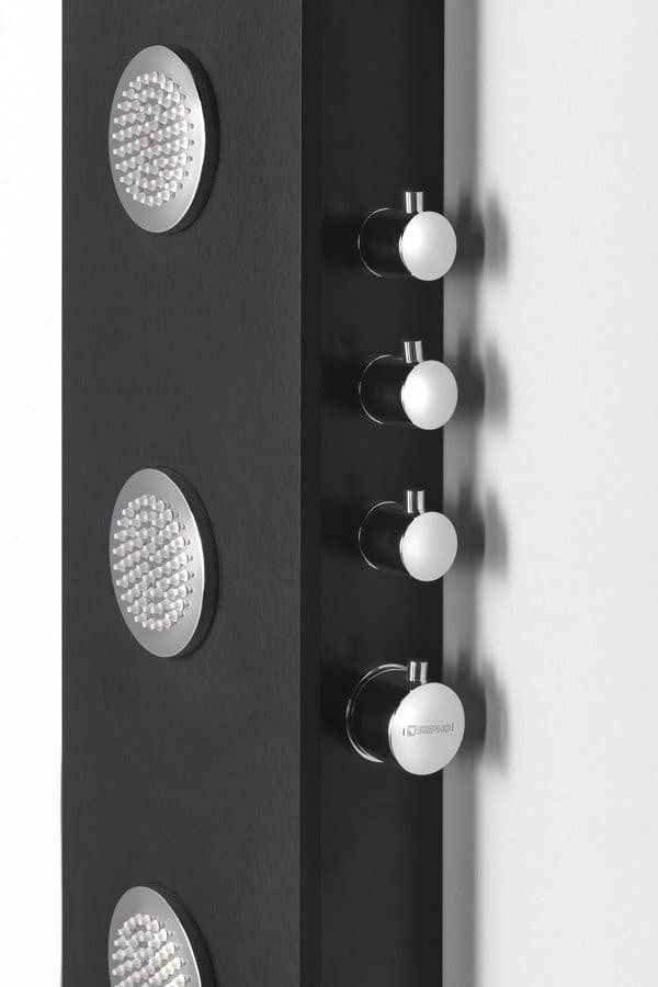 SPIRIT ROUND panel prysznicowy 250x1550mm z baterią termostatyczną