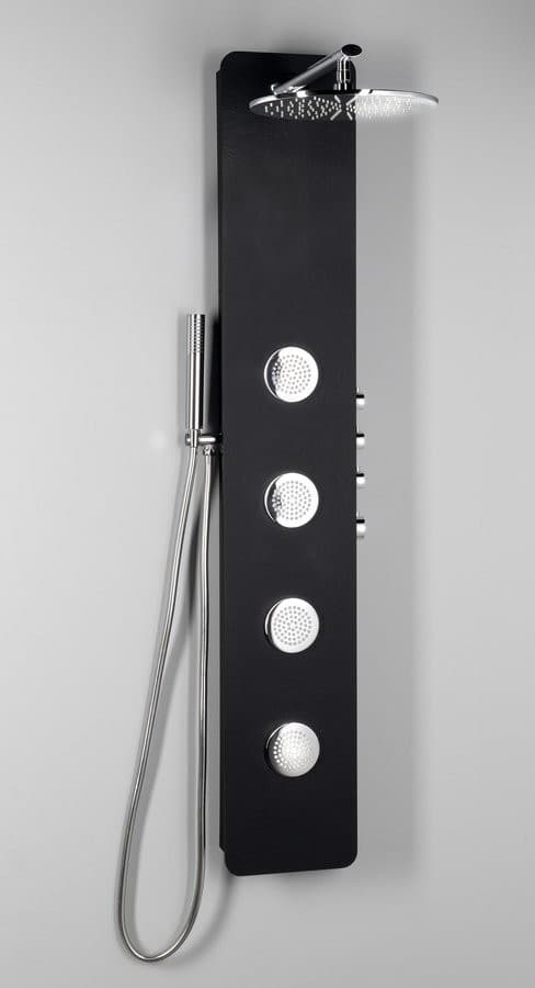 SPIRIT ROUND panel prysznicowy 250x1550mm z baterią termostatyczną