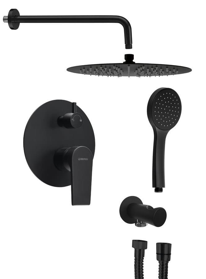 KAI zestaw prysznicowy podtynkowy z baterią i przełącznikiem