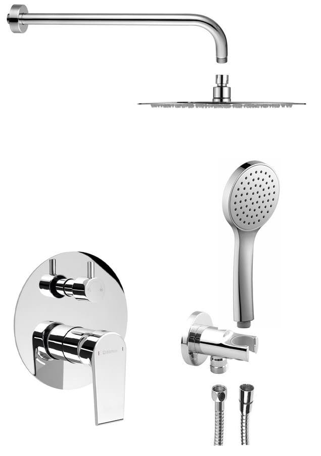 KAI zestaw prysznicowy podtynkowy z baterią, chrom