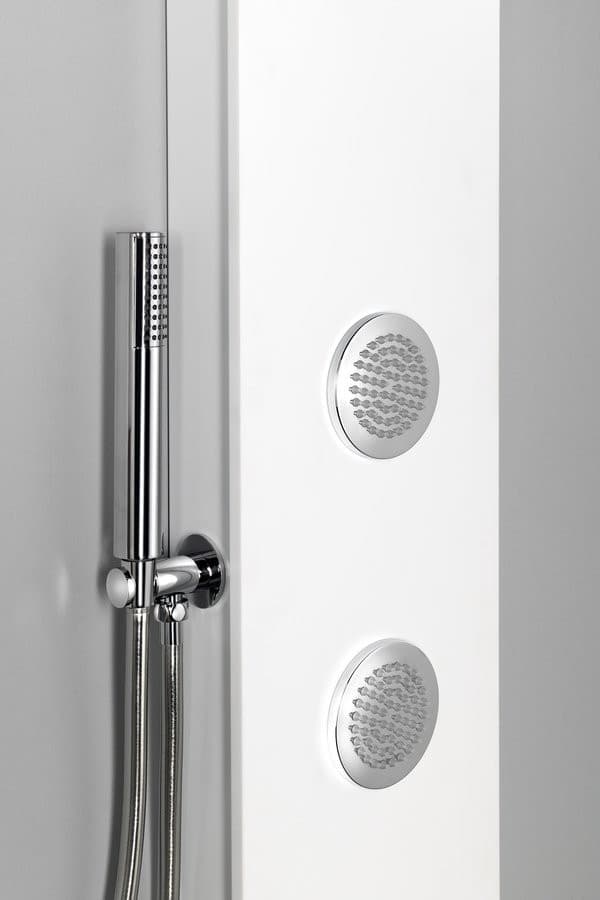 SPIRIT ROUND panel prysznicowy 250x1550mm z baterią termostatyczną