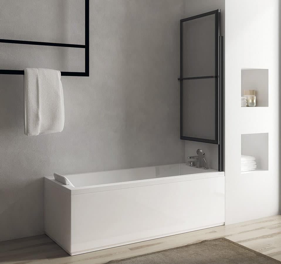 OLBIA parawan pneumatyczny nawannowy 1230mm czarny mat