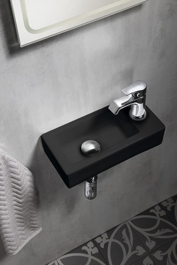 ZOE umywalka ceramiczna 37x18 cm z otworem na baterię