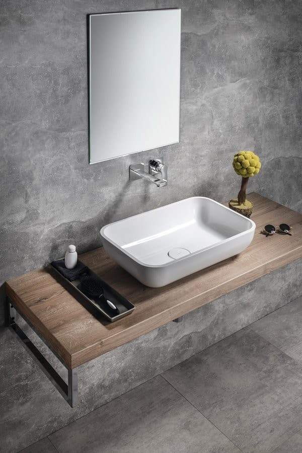 MENAR umywalka nablatowa kompozytowa 60x38cm