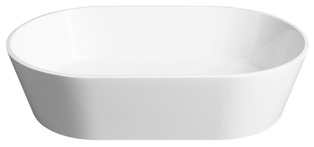 GERANO umywalka kompozytowa nablatowa 60x38cm z pokrywą