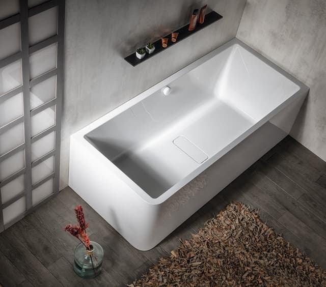 MARLENE CURVE R MONOLITH wanna wolnostojąca przyścienna 165x75