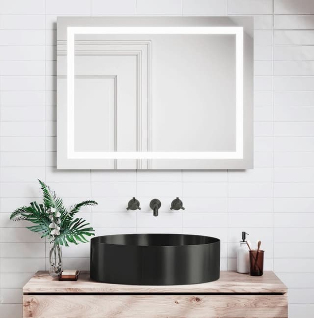 AURUM umywalka stal nierdzewna 38 cm z korkiem antracytowy