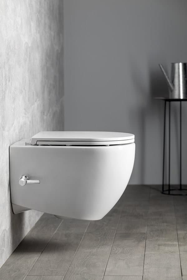 INFINITY CLEANWASH WC wiszące Rimless z dyszą bidetową 36,5x53cm