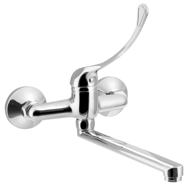 AQUALINE 35 bateria ścienna medyczna, prosta wylewka, 220mm