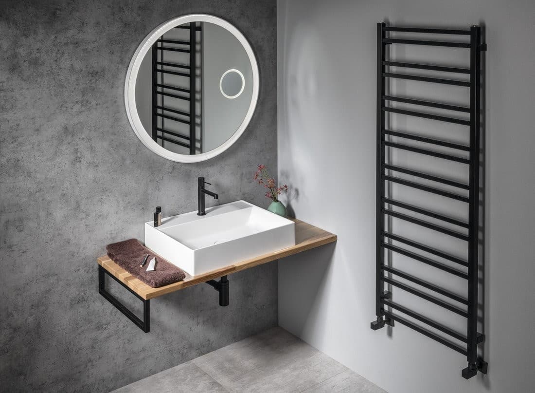 FLOAT okrągłe lustro LED podświetlane, 80cm, czujnik IR