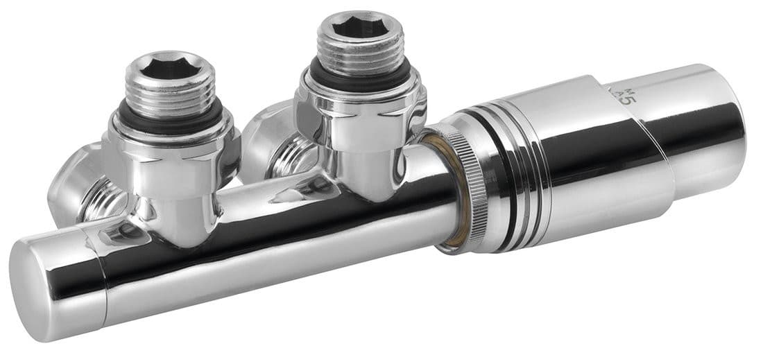 WICHER zestaw przyłączeniowy z termostatem, 50mm, chrom