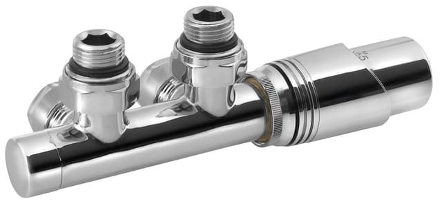 WICHER zestaw przyłączeniowy z termostatem, 50mm, chrom