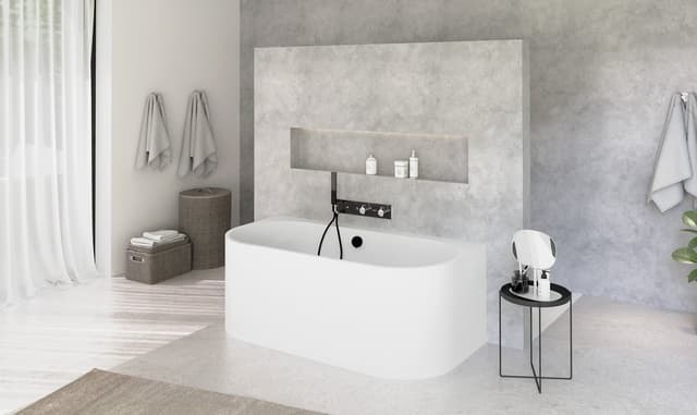 ASTRA DR MONOLITH wanna przyścienna 160x75 cm akryl