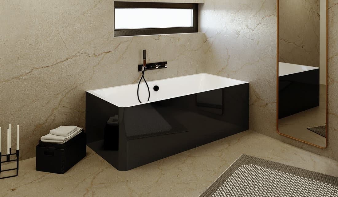 MARLENE CURVE R MONOLITH wanna wolnostojąca 175x75cm