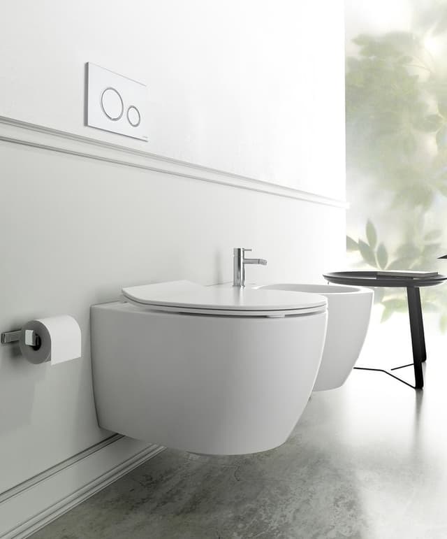 SENTIMENTI WC wiszące Rimless, podtynkowe, białe