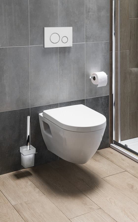 NERA WC wiszące podtynkowe z przyciskiem Schwab