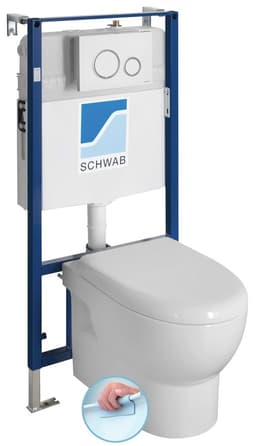 ABSOLUTE WC wiszące Rimless z stelażem podtynkowym