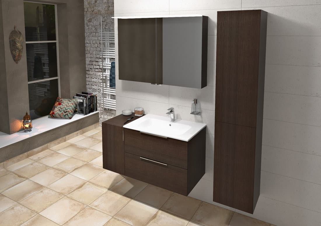 CIRASA szafka wisząca dolna 30x52x46cm, uniwersalna, sosna rustykalna