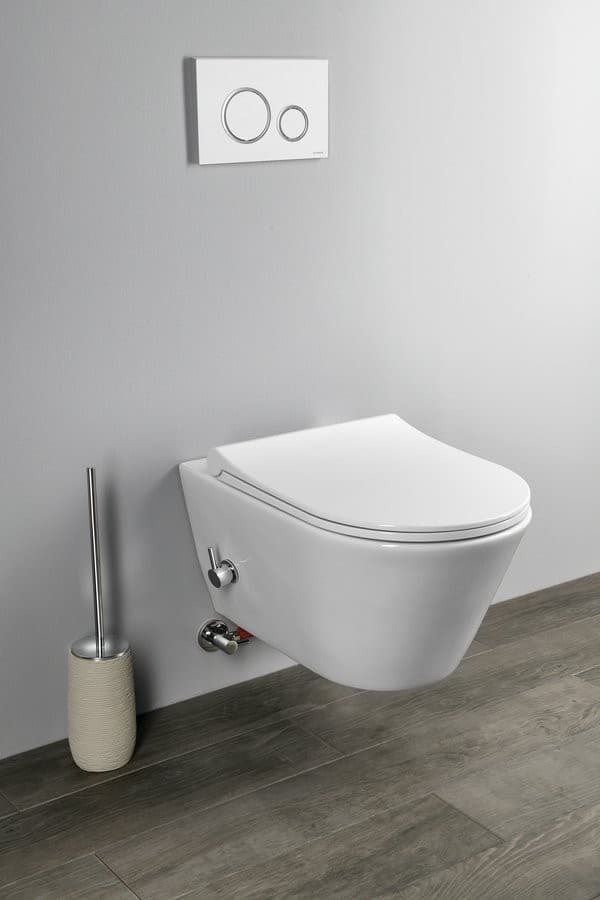 AVVA CLEANWASH WC wiszące Rimless z bidetem i stelażem