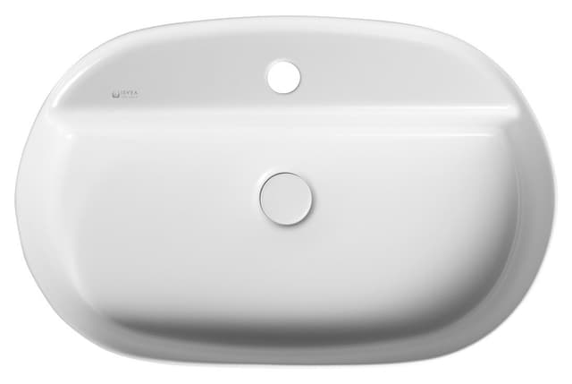 INFINITY OVAL ceramiczna umywalka nablatowa 60x40cm