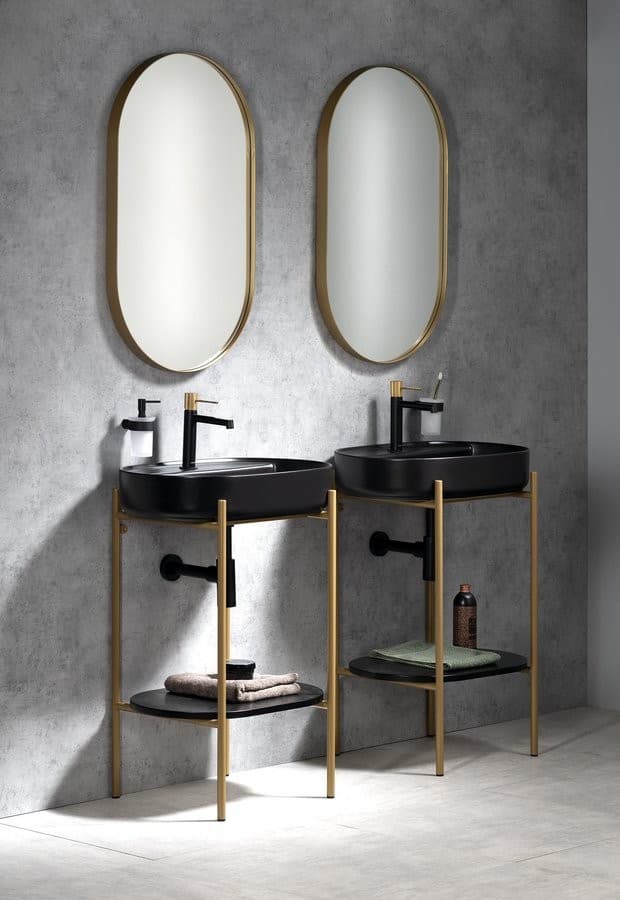 INFINITY OVAL umywalka ceramiczna nablatowa 60x40cm