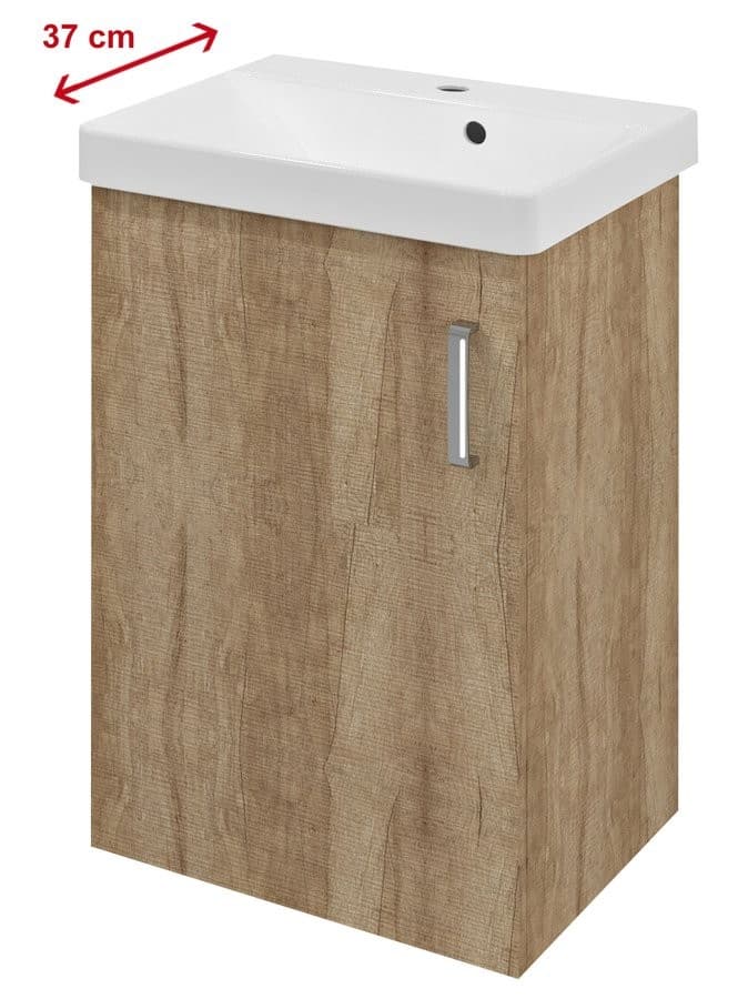 THEIA szafka umywalkowa 50,9x70x35cm, dąb Alabama
