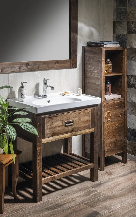 BRAND słupek wysoki z 2 szufladami i przeszklonymi drzwiczkami 40x140cm