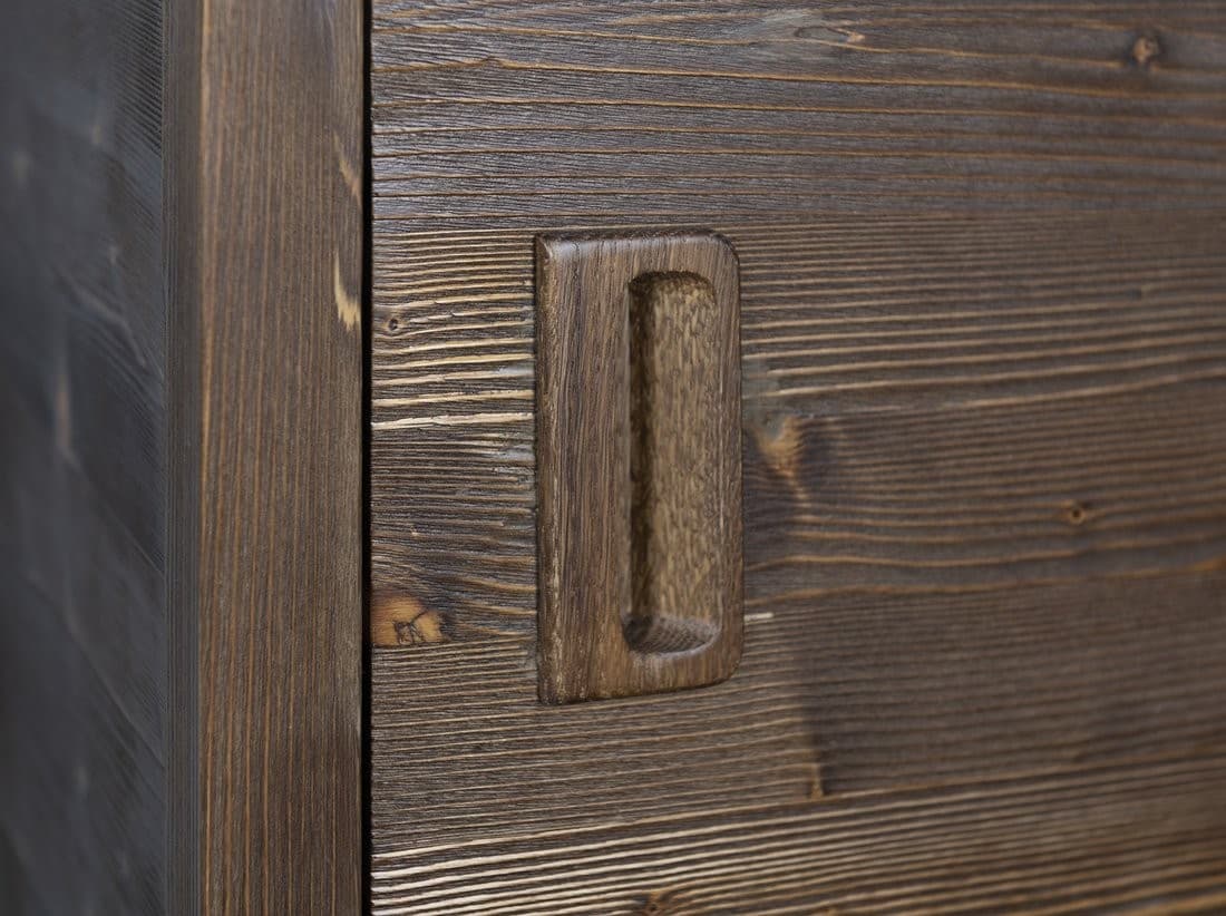 BRAND słupek wysoki z 2 szufladami i przeszklonymi drzwiczkami 40x140cm