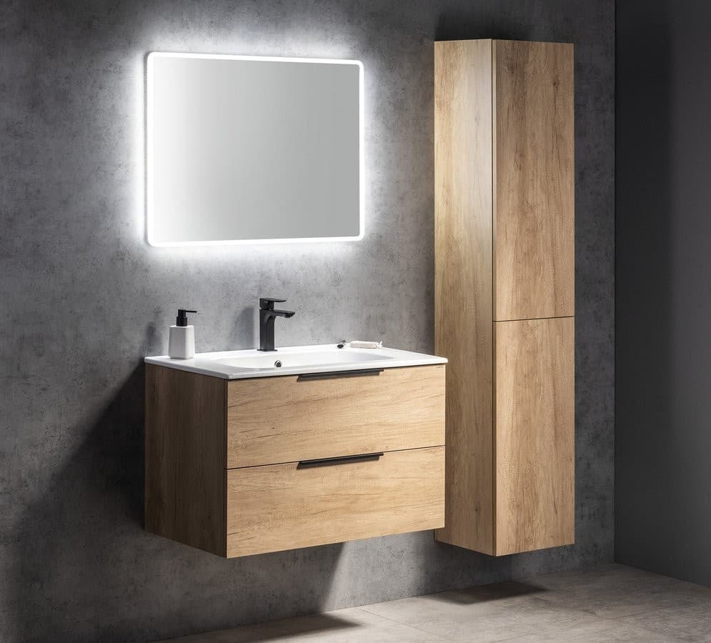 ESPACE słupek wysoki, 2 drzwiczki, dąb Alabama (35x172x32cm)