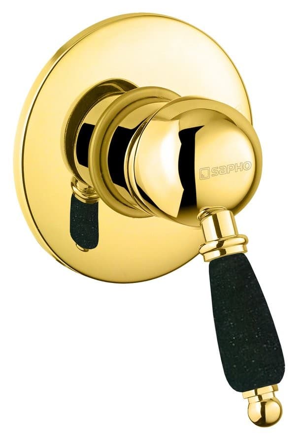 KIRKÉ BLACK bateria prysznicowa podtynkowa, czarna dźwignia