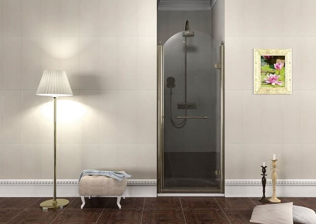 ANTIQUE obrotowe drzwi prysznicowe 800mm prawe, szkło brązowe