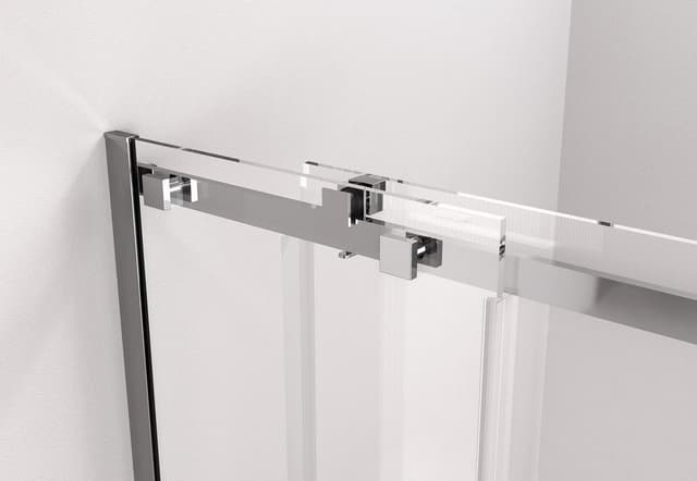 THRON LINE SQUARE drzwi prysznicowe 1600 mm z rolkami kanciastymi