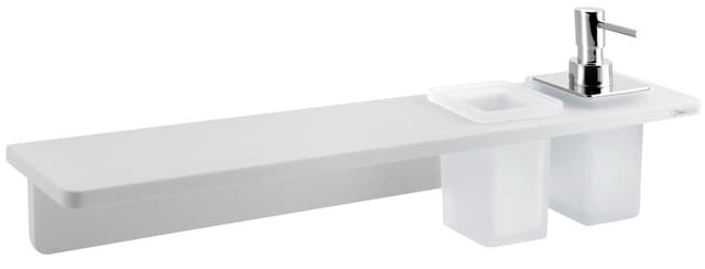 ABELINE półka na akcesoria łazienkowe z dozownikiem mydła, 500mm