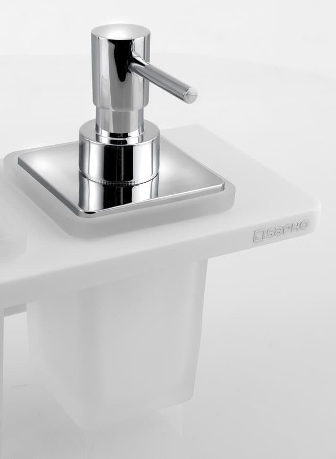 ABELINE półka na akcesoria łazienkowe z dozownikiem mydła, 500mm