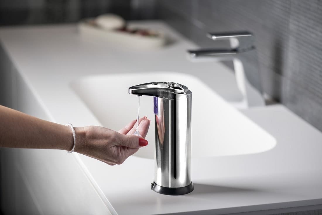 Bezdotykowy dozownik mydła 240ml ze stali nierdzewnej