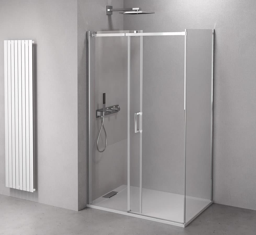 THRON LINE SQUARE kabina prysznicowa 120x100 cm, rolki kanciaste