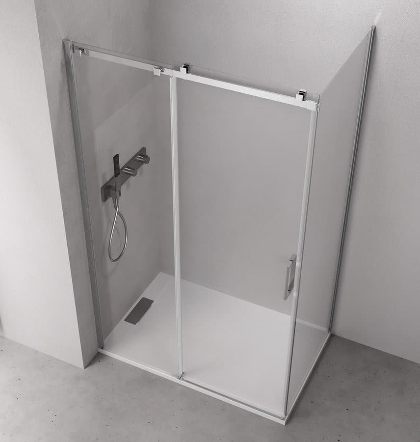 THRON LINE SQUARE kabina prysznicowa 120x100 cm, rolki kanciaste