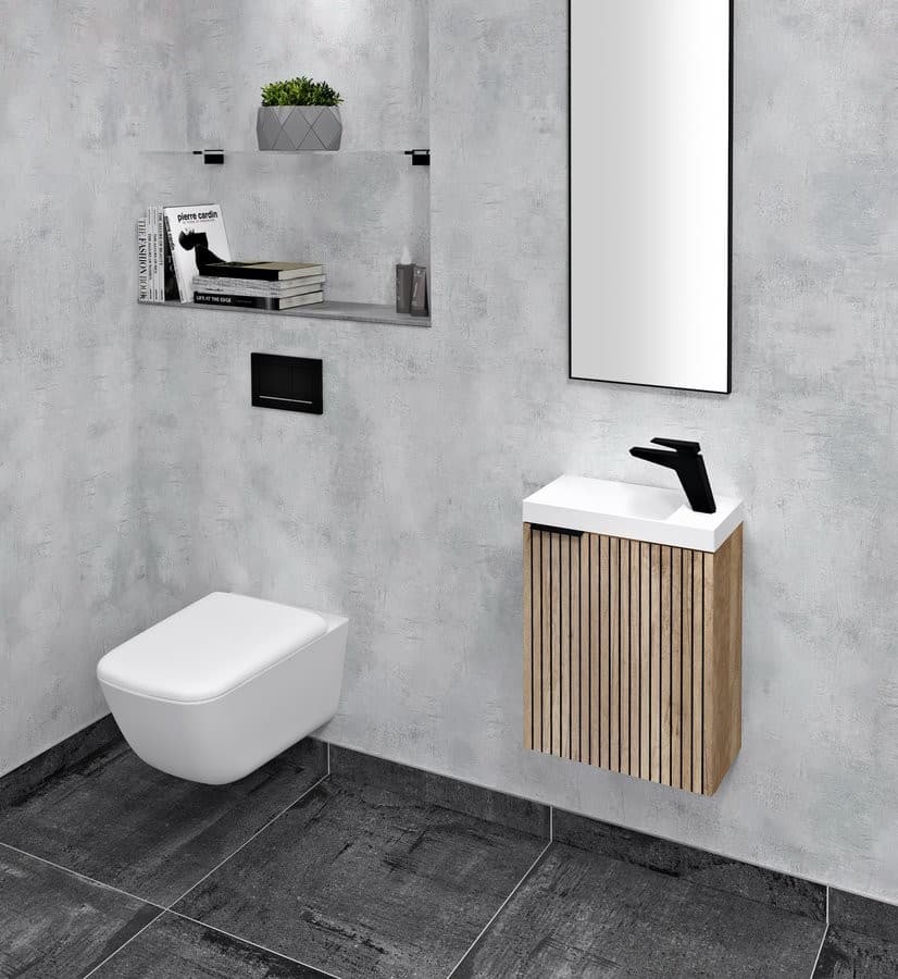 LATUS X szafka umywalkowa 39,4x50x22 cm dąb Alabama