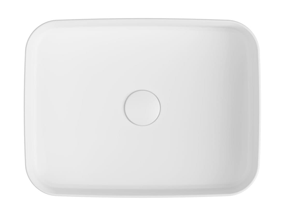INFINITY RECTANGLE umywalka ceramika nablatowa 50x36 cm